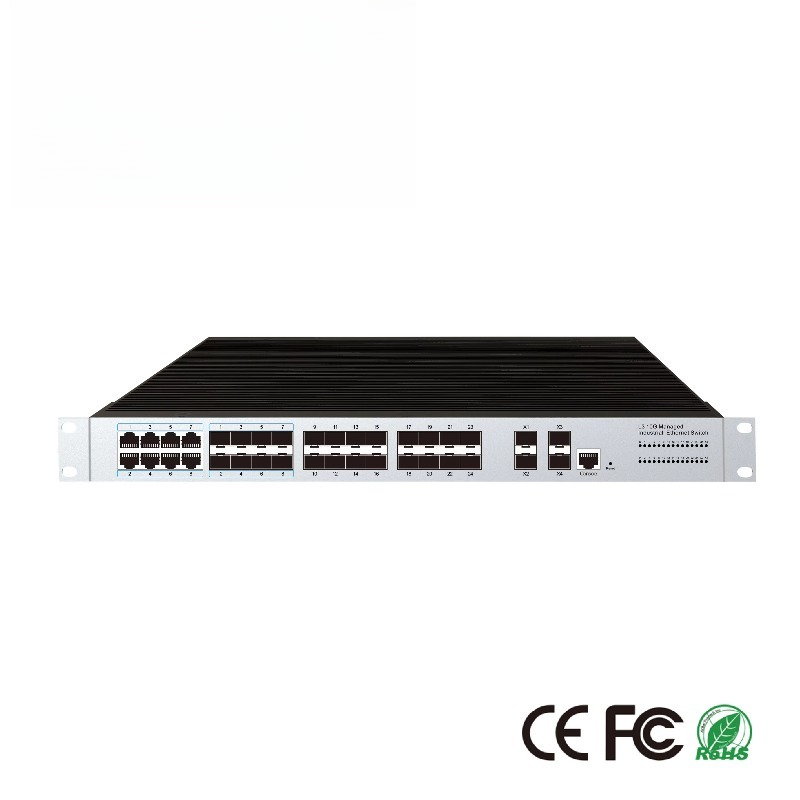 Sfp+ 10G Managed Switch 8 Port - Промышленный управляемый Ethernet-коммутатор с 24 портами