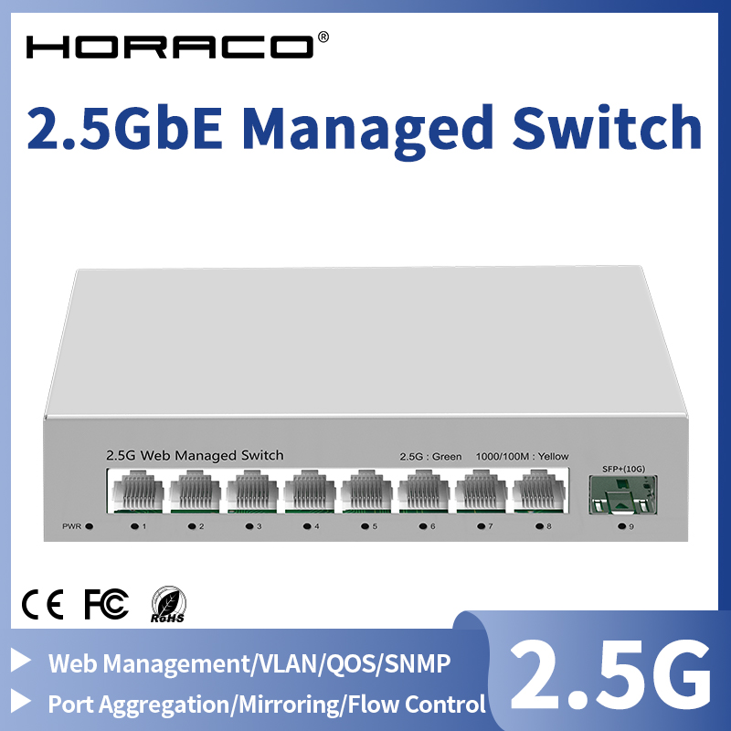 Sfp+ 10G Managed Switch 8 Port - Управляемый коммутатор 2,5GbE, 8 портов, сетевой