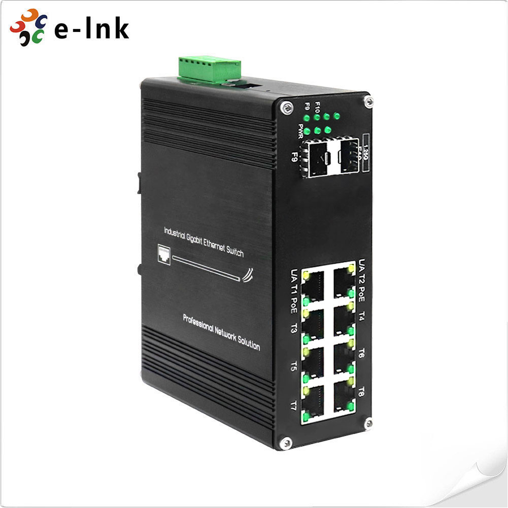 Managed Gigabit Poe Switch 8 Port 802.3At - Промышленный управляемый 8-портовый гигабитный коммутатор PoE+