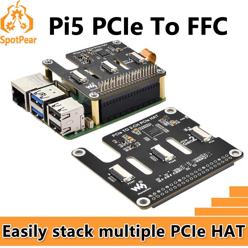 Turing Pi 2 - Raspberry Pi 5 PCIe до 2-канального