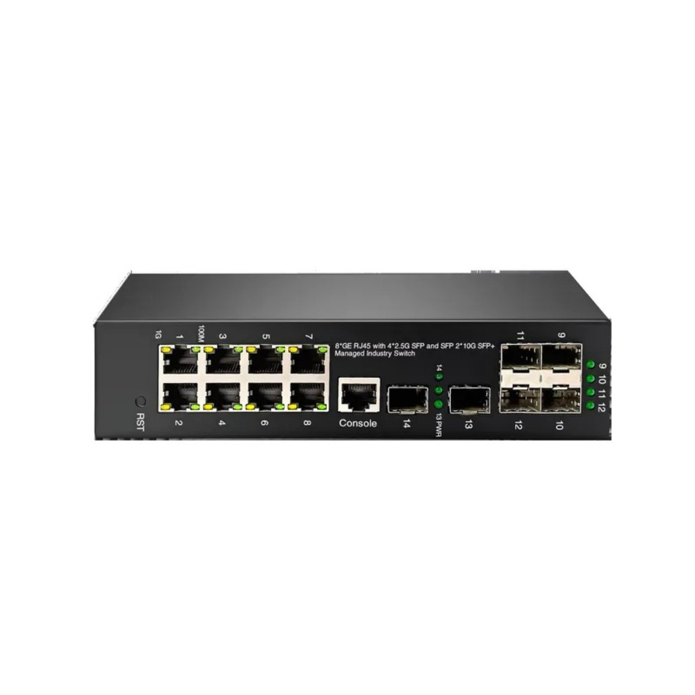 Sfp+ 10G Managed Switch 8 Port - Промышленный управляемый PoE-коммутатор 10G с 8