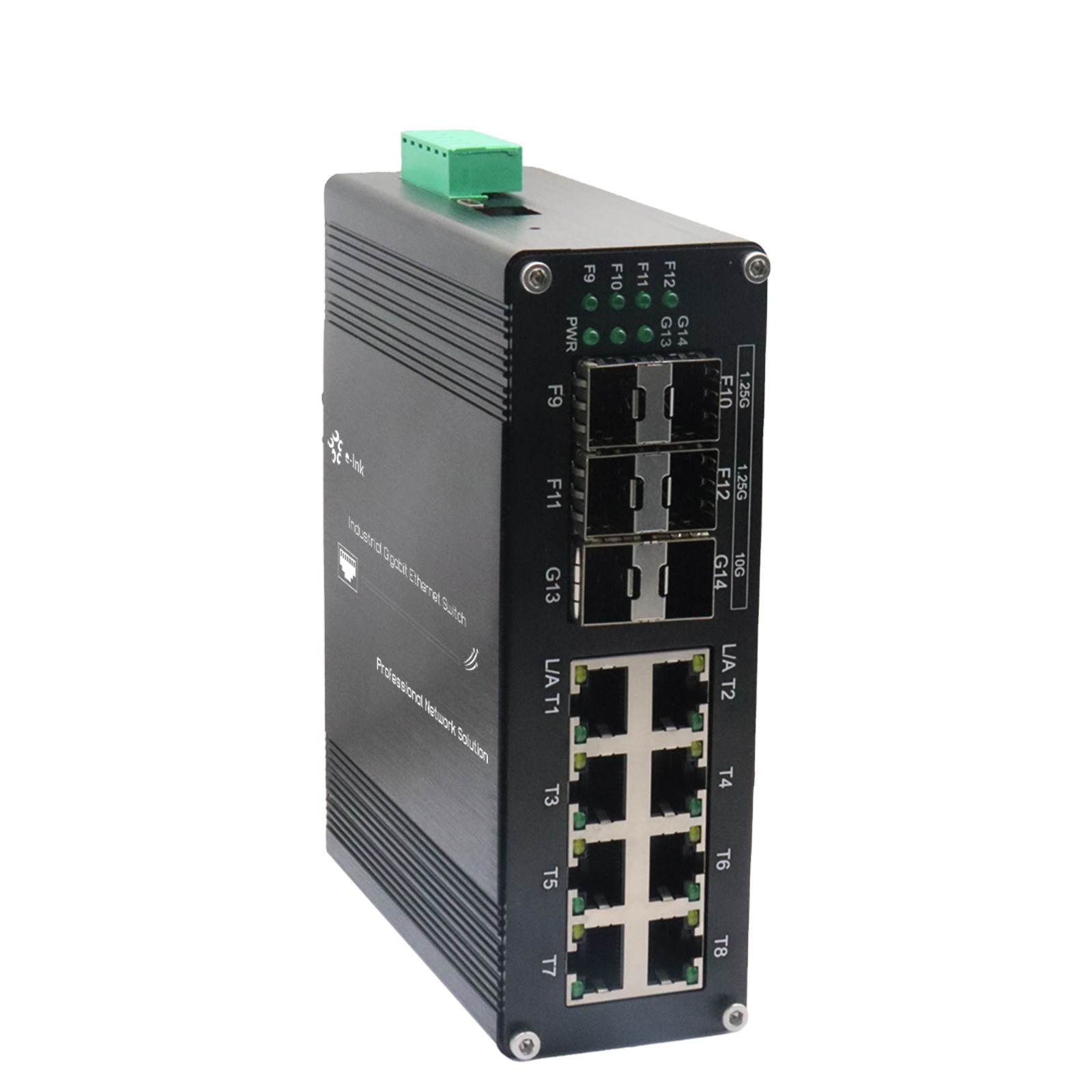 Sfp+ 10G Managed Switch 8 Port - Промышленный L2+ 8-портовый 10/100/1000T + 4-портовый