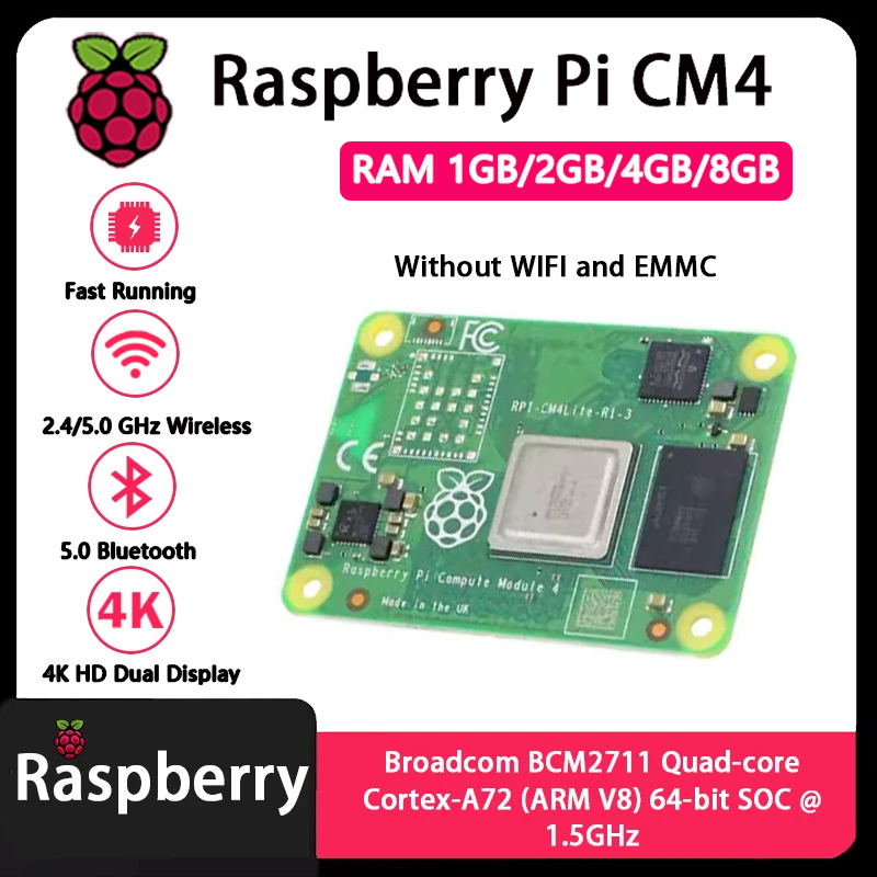 Raspberry Pi CM4 1GB/2GB/4GB/8 – обзор и цена Raspberry Pi Cm4 8Gb Ram 32Gb Emmc Wifi