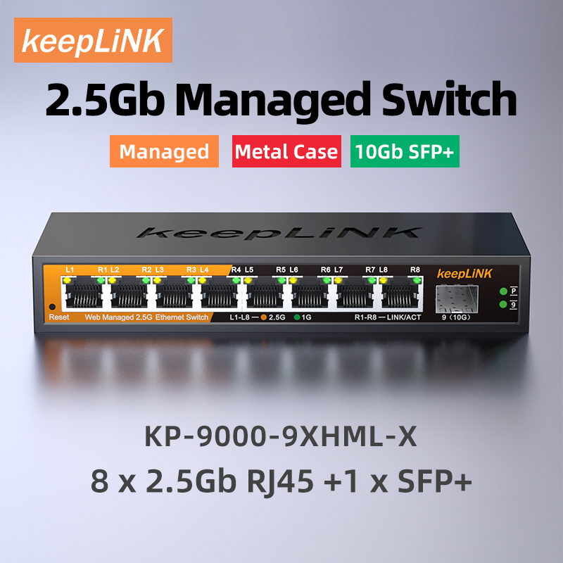 Управляемый коммутатор KeepLiN – обзор и цена Sfp+ 10G Managed Switch 8 Port