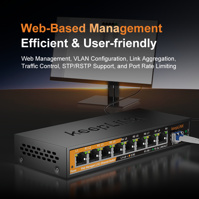 Управляемый коммутатор KeepLiN – обзор и цена Sfp+ 10G Managed Switch 8 Port