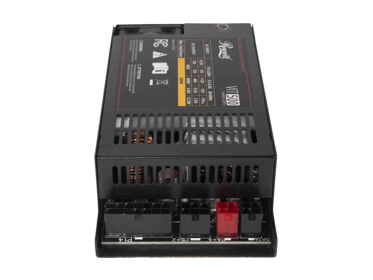 Блок питания Rosewill VIT 500W – обзор и цена Atx Power Supply 1U Flex 500W