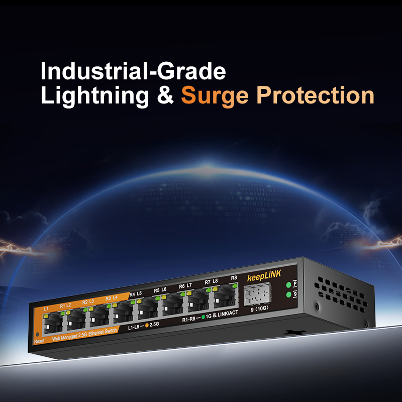 Коммутатор KeepLiNK KP-9000-9X – обзор и цена Sfp+ 10G Managed Switch 8 Port