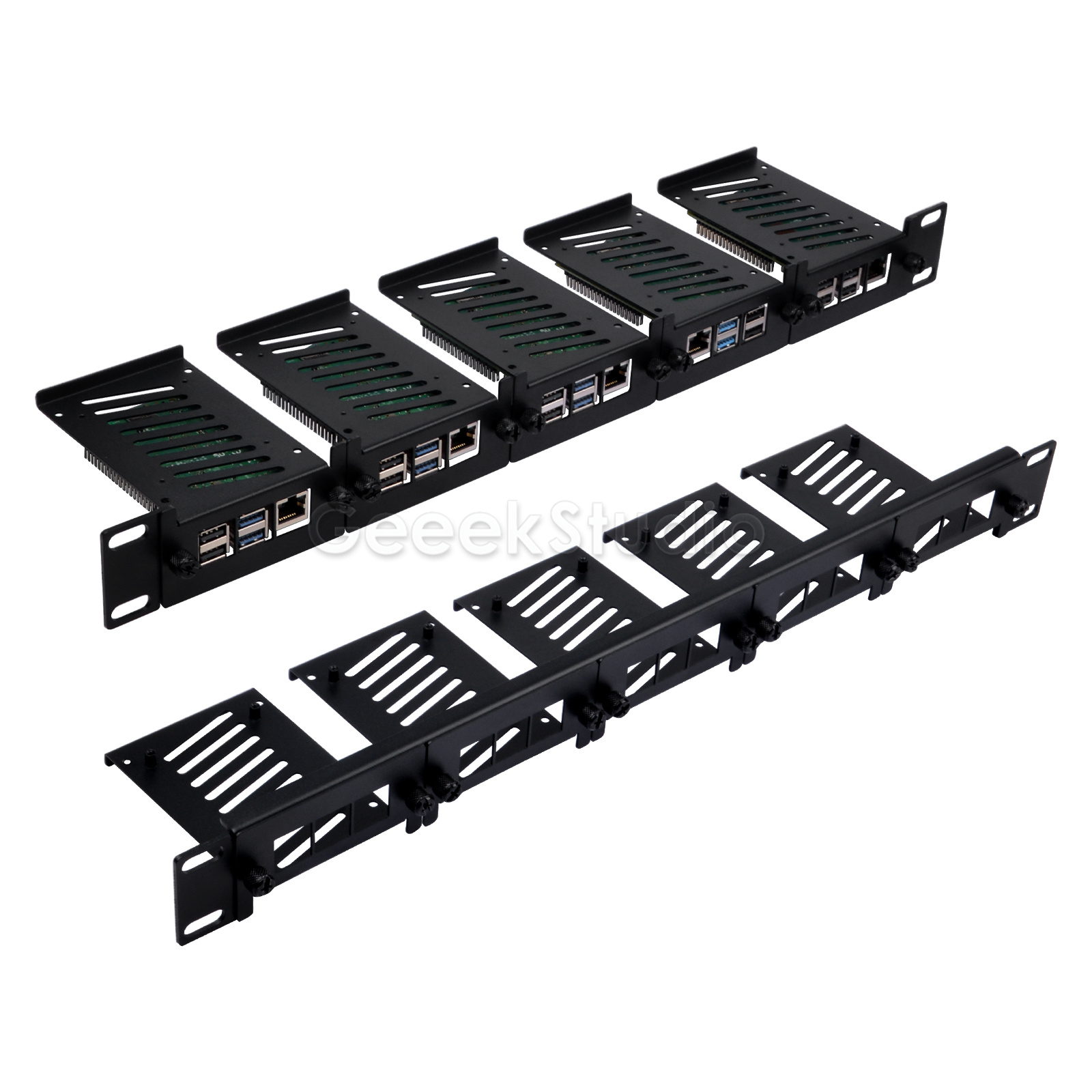 Крепление в стойку 1U для Rasp – обзор и цена Deskpi Super6C
