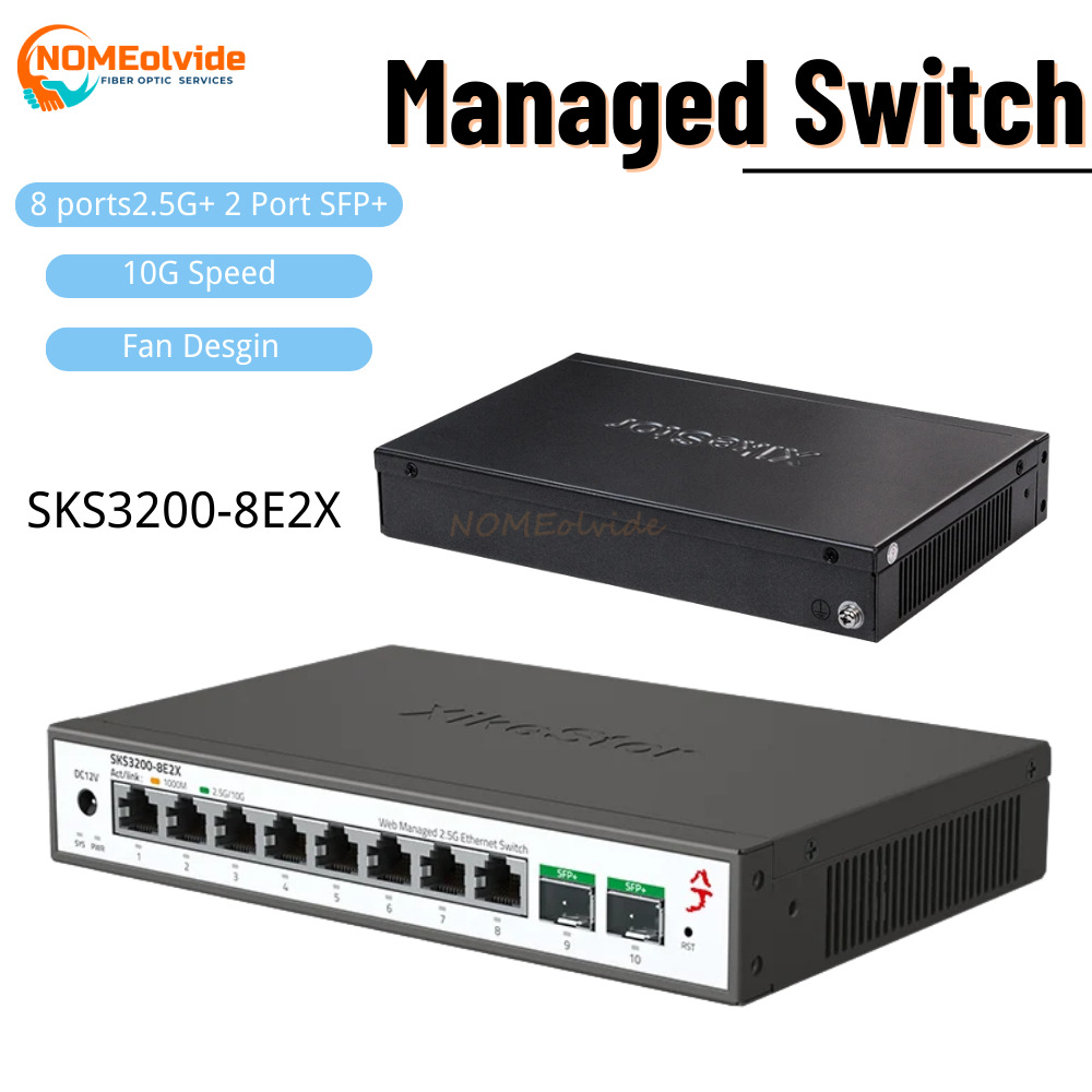 SKS3200 XikeStor, 10 портов L2 – обзор и цена Sfp+ 10G Managed Switch 8 Port
